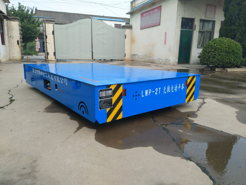 2 टन बैटरी Powered ट्रैकलेस ट्रांसफर ट्रॉली