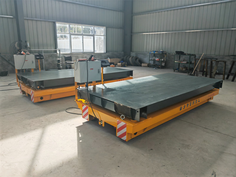 भारी सामग्री 4 टन रेल मंचित केबल ड्रम ट्रांसफर ट्रॉली