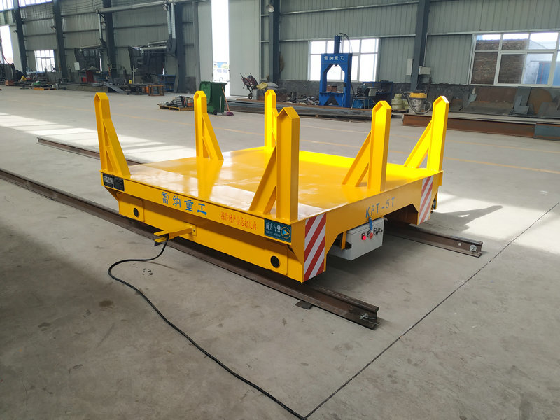 स्टील मिलिन में केबल ड्रम Powered Rail Ladle Transfer Cart