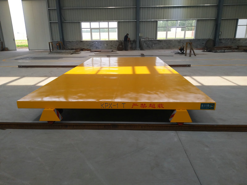 औद्योगिक सामान परिवहन बैटरी पावर इलेक्ट्रिक फ्लैट रेल कार्ट