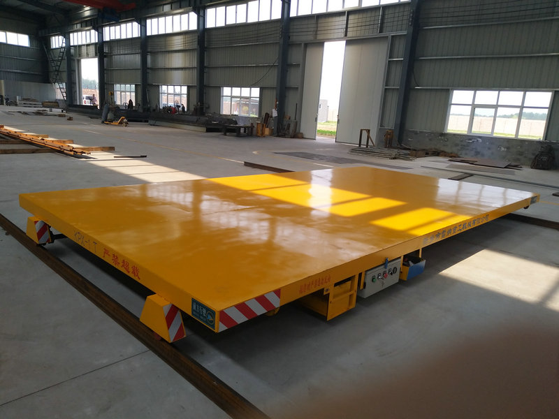 औद्योगिक सामान परिवहन बैटरी पावर इलेक्ट्रिक फ्लैट रेल कार्ट