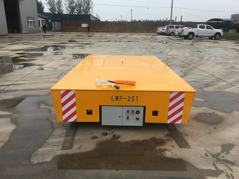 25 टन ट्रैकलेस रबर टायर फ्लैटबेड ट्रांसफर ट्रॉली