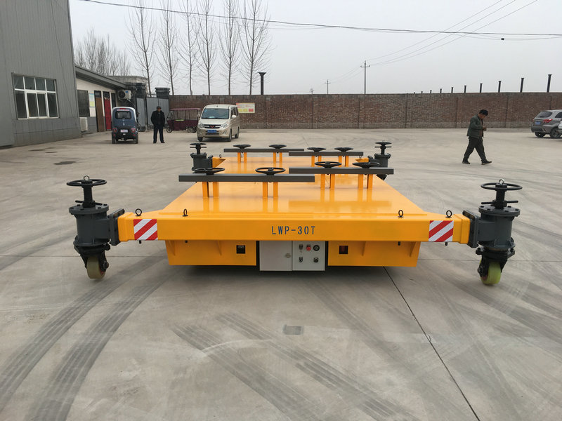 30 टन बैटरी संचालित ट्रांसफर कार्ट स्टैंड के साथ