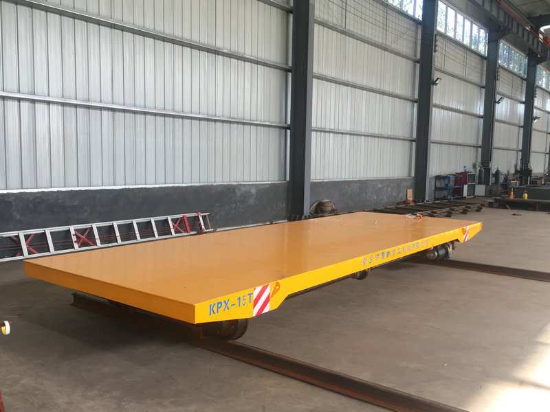 15 टन औद्योगिक इलेक्ट्रिक रेल फ्लैट कार्ट