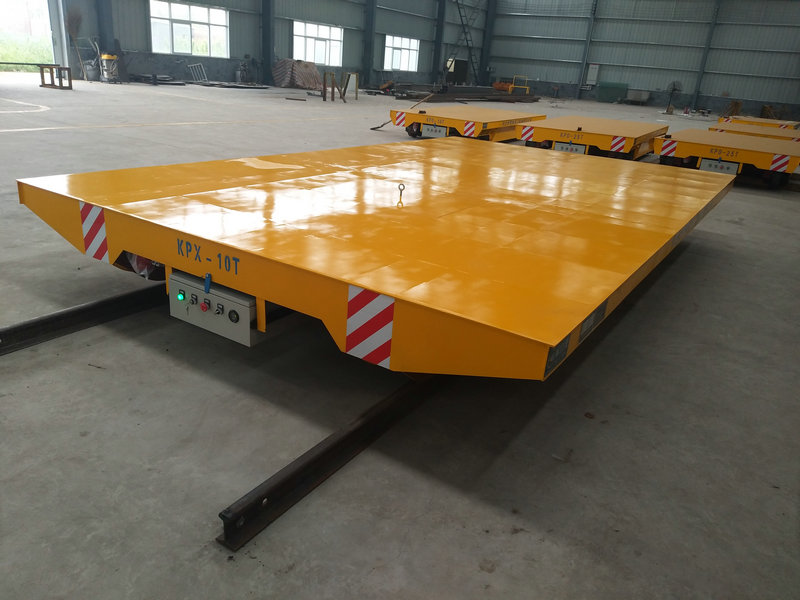 10 टन फ्लैट रेल ट्रांसफर कार्ट भारी कर्ज