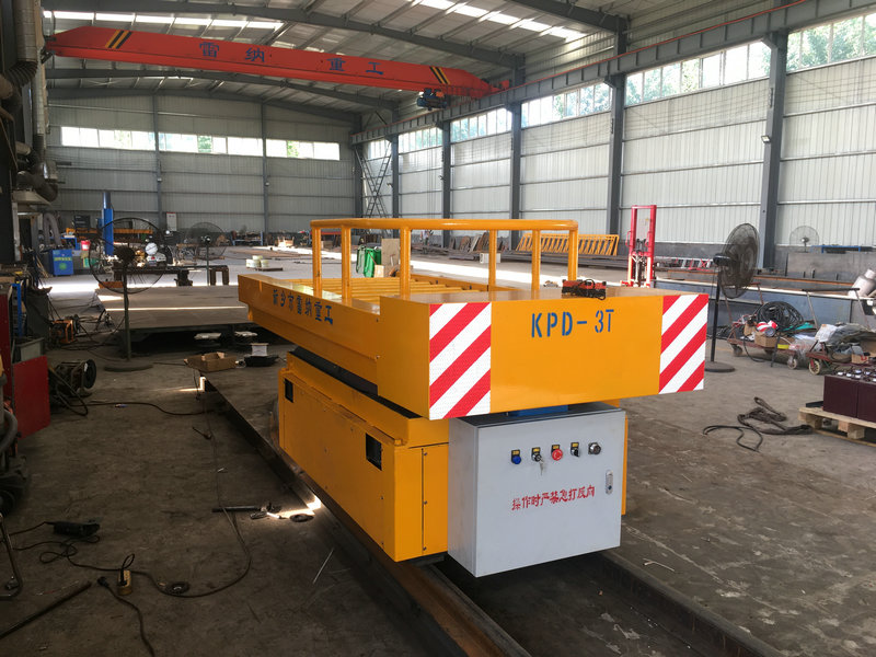 3T रेल लिफ्ट के साथ इलेक्ट्रिक फ्लैट कार्ट बदलना