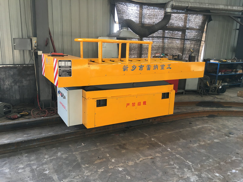 3T रेल लिफ्ट के साथ इलेक्ट्रिक फ्लैट कार्ट बदलना