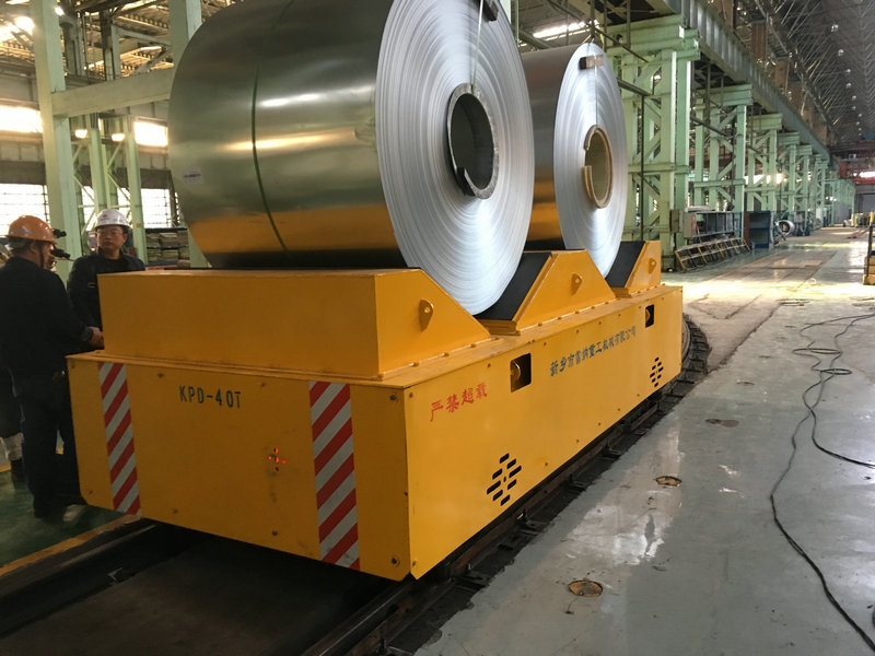 स्टेनलेस स्टील प्लांट रेल Powered Transfer Cart