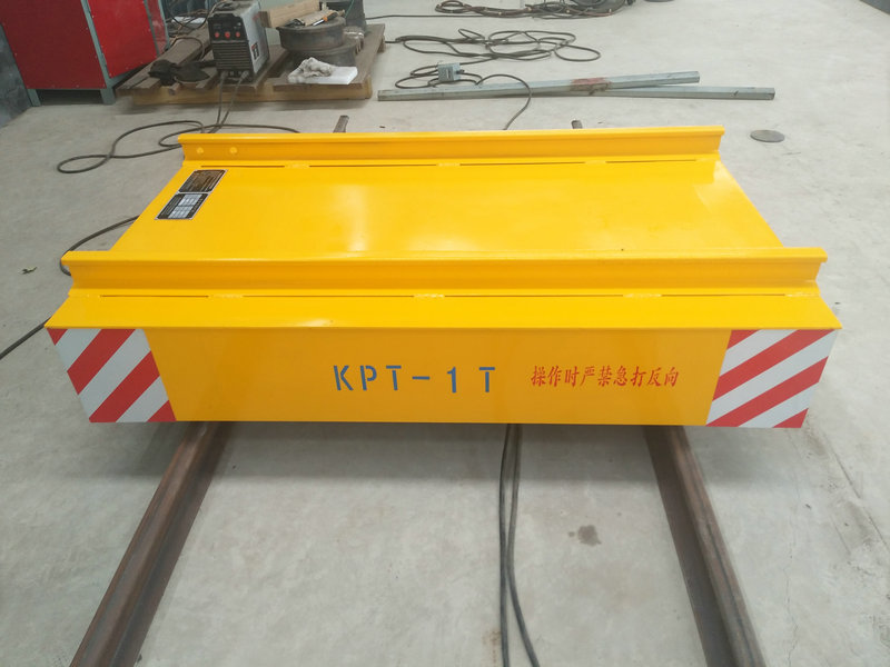 दूरस्थ नियंत्रण के साथ रेल पर केबल रेल Powered Warehouse Flat Car on Rail
